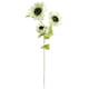 image 2 of Artificial 100cm White Artificial Sunflower Arrangement Glass Vase