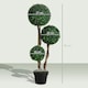 image 9 of HOMCOM Artificial Plant Boxwood Ball Topiary Tree Indoor Outdoor, 90cm