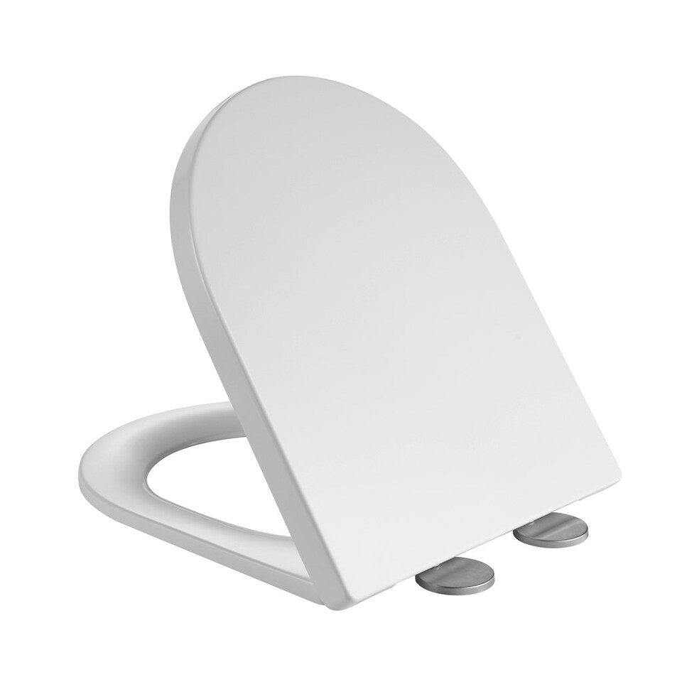 image 1 of Premium OPEN BACK - ROUND - COMFORT HEIGHT Toilet Set (Marseille) - Rimless Pan - Cistern - Soft Close Seat