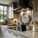 image 2 of Paint Print Autumn Decoration Splash Back | White