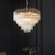 image 4 of Toulouse 12 Light Multi Arm Lamp Ceiling Pendant Bright Nickel