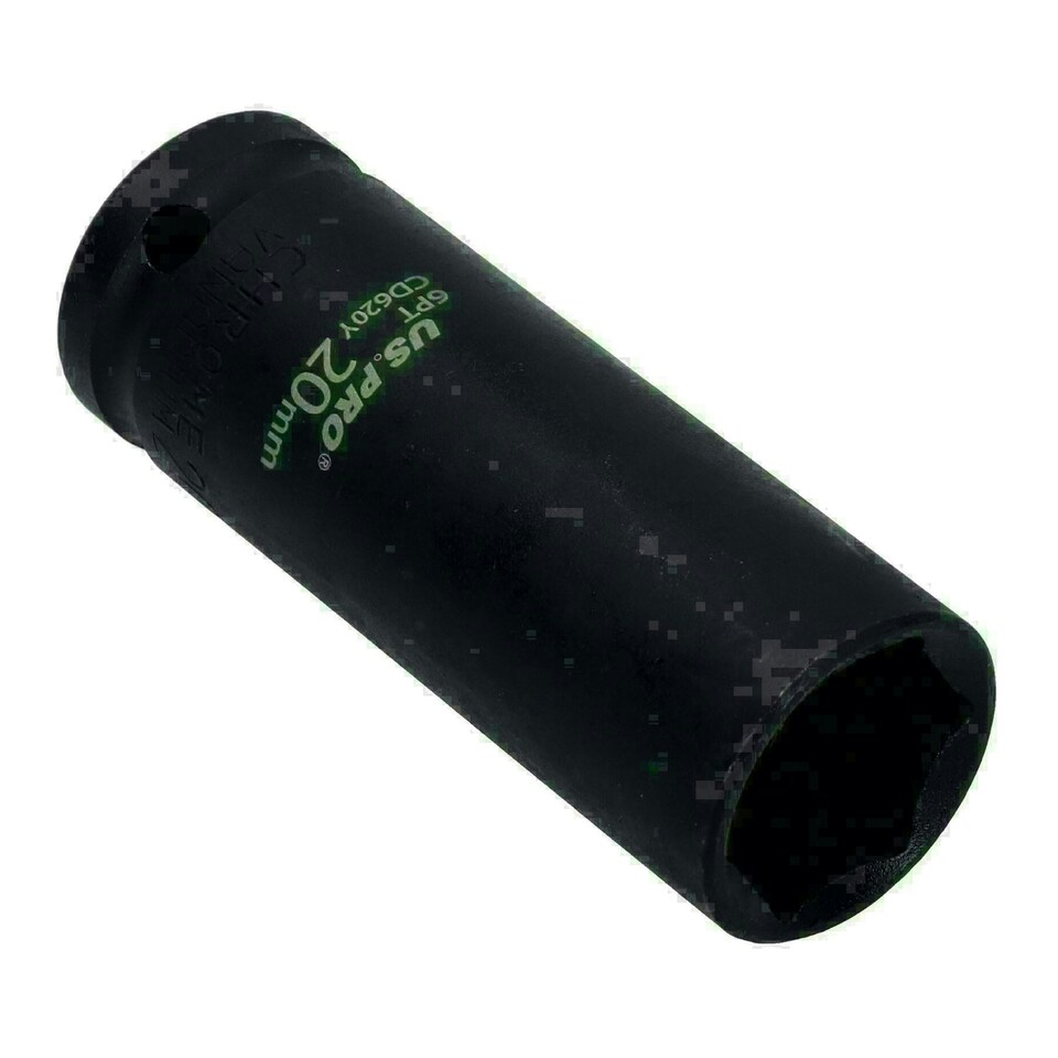 image 1 of 20mm 1/2" Drive Double deep Metric Impacted Impact Socket Single Hex 6 Sided