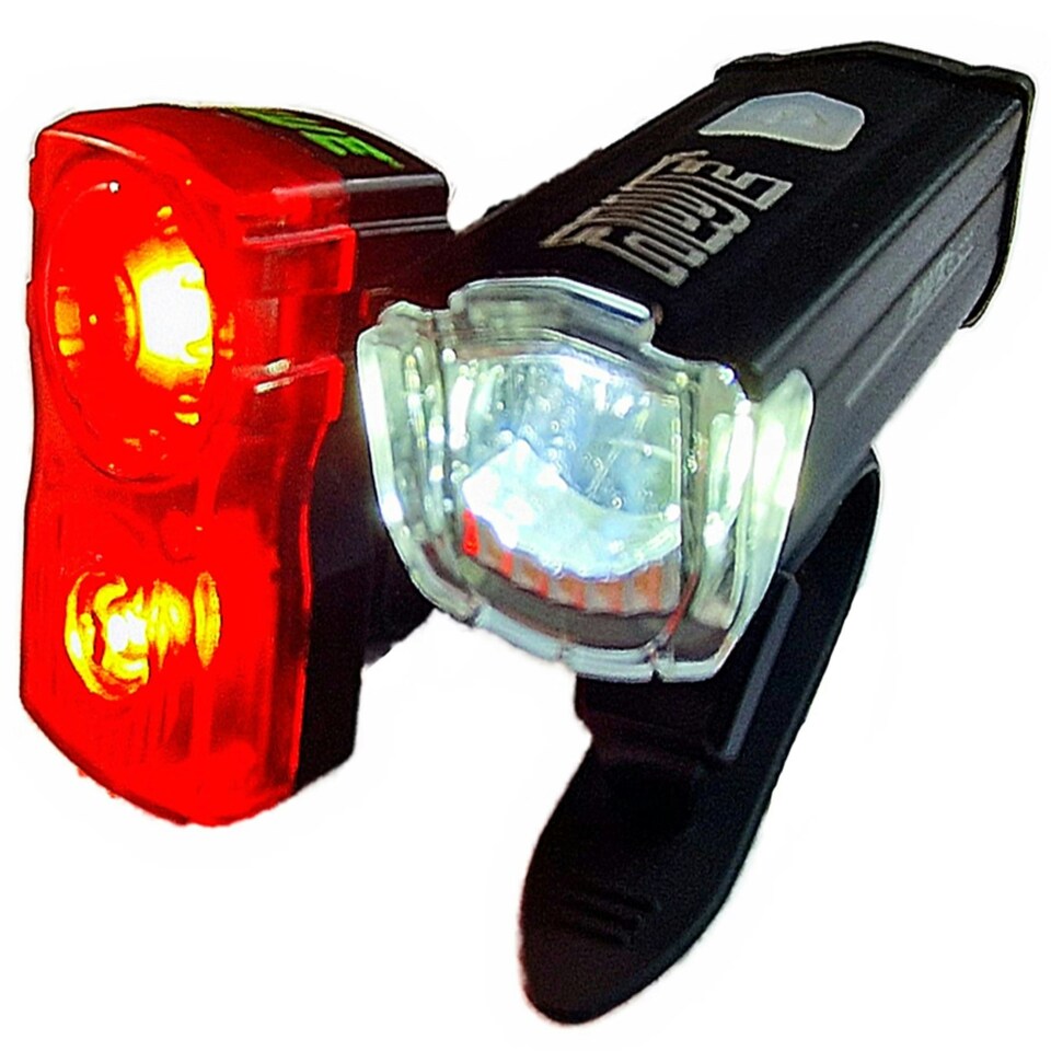 image 1 of AWE AWEBright USB Rechargeable Bike Light Set 340 Lumens 111 hrs Run Time