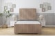 image 1 of Sloomy Radcliffe Mink Naples Bed Frame With Mattress With 50" Upholstered Headboard 3' Single
