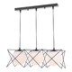 image 1 of Dreyson 3 Light Bar Pendant Matt Black and Opal Glass