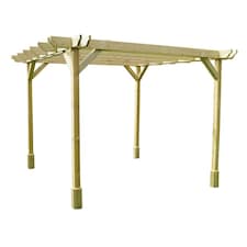 Double Premium Pergola - Wood - L180 x W360 x H270 cm - Light Green
