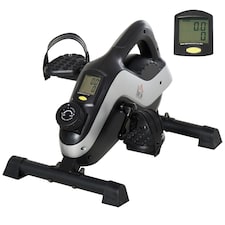 HOMCOM Mini Exercise Bike 8 Levels Magnetic Resistance Leg Fitness LCD Display