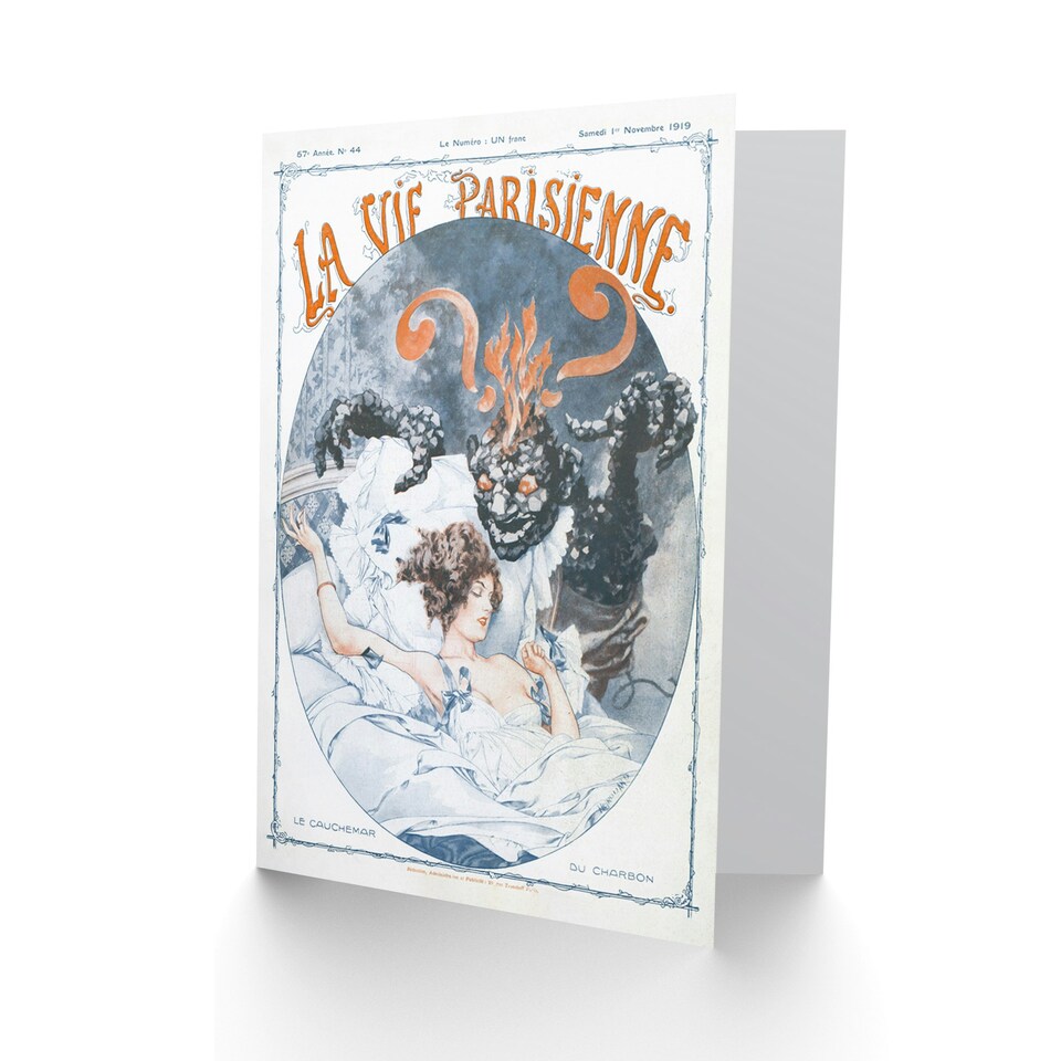 image 1 of La Vie Parisienne Coal Monster Nightmare France Paris Card