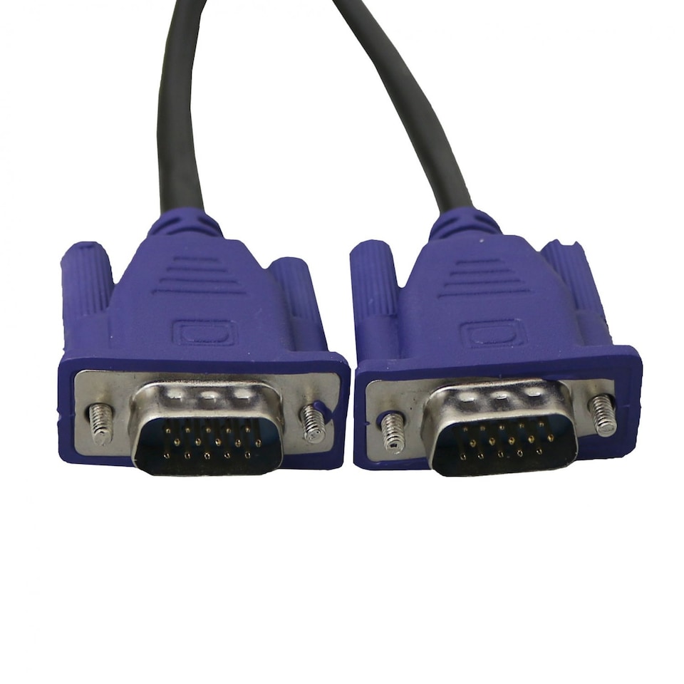 image 1 of 1.5m VGA 15pin Male to Male PC Monitor TV Projector Cable Lead
