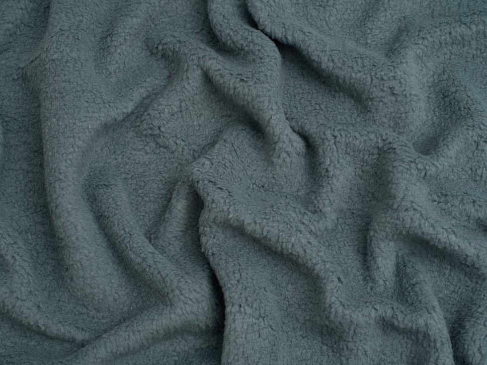 Minerva Core Range Blue Baby Soft Sherpa Fleece Fur Fabric for Dressmaking, Toy Making, 150cm / 59" Wide - per metre
