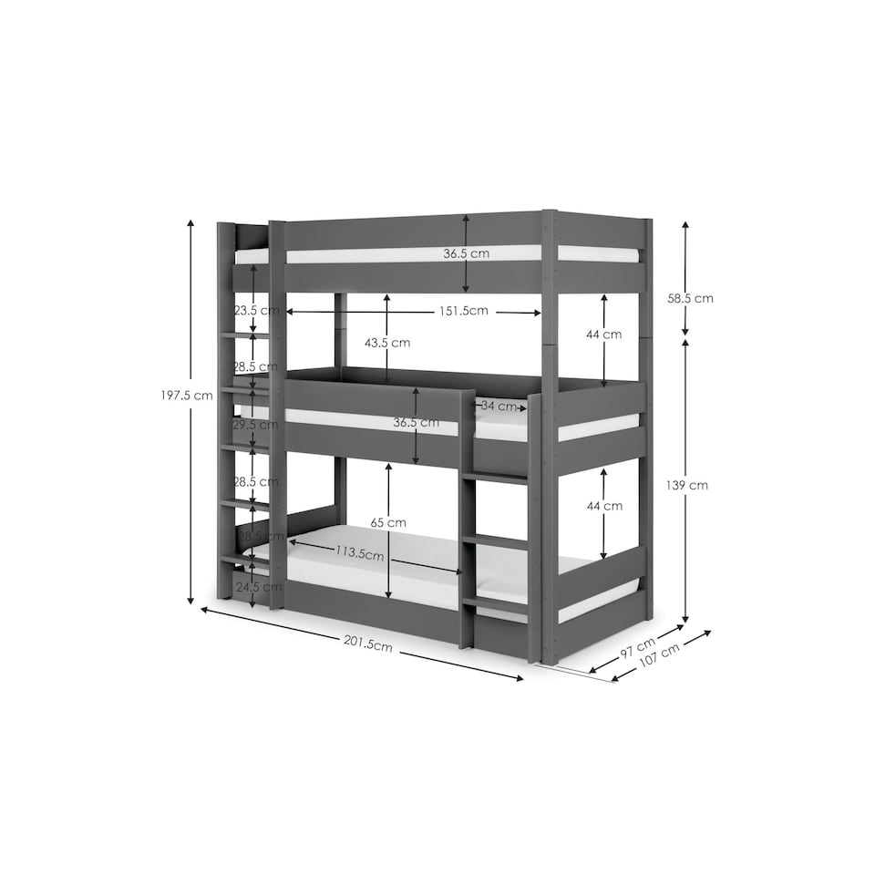 image 1 of Trio Bunk - Anthracite