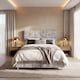 image 2 of Vida Designs Valentina 4ft6 Double Bed Frame, Crushed Velvet Silver, 135 x 190cm