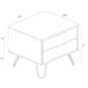 image 7 of Core Products Augusta Driftwood 2 Drawer Bedside Cabinet H57.0cm x W45.0cm x D39.5cm Cream