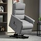 image 2 of HOMCOM Power Lift Recliner Electric Reclining Chair with Remote Grey Grey