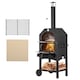 image 1 of Outsunny Charcoal Tall Ovan Pizza Maker BBQ Grill Outdoor Picnic  Thermometer
