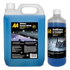 AA Antifreeze & Coolant 1 Litre -36°C with 5L Winter Screenwash