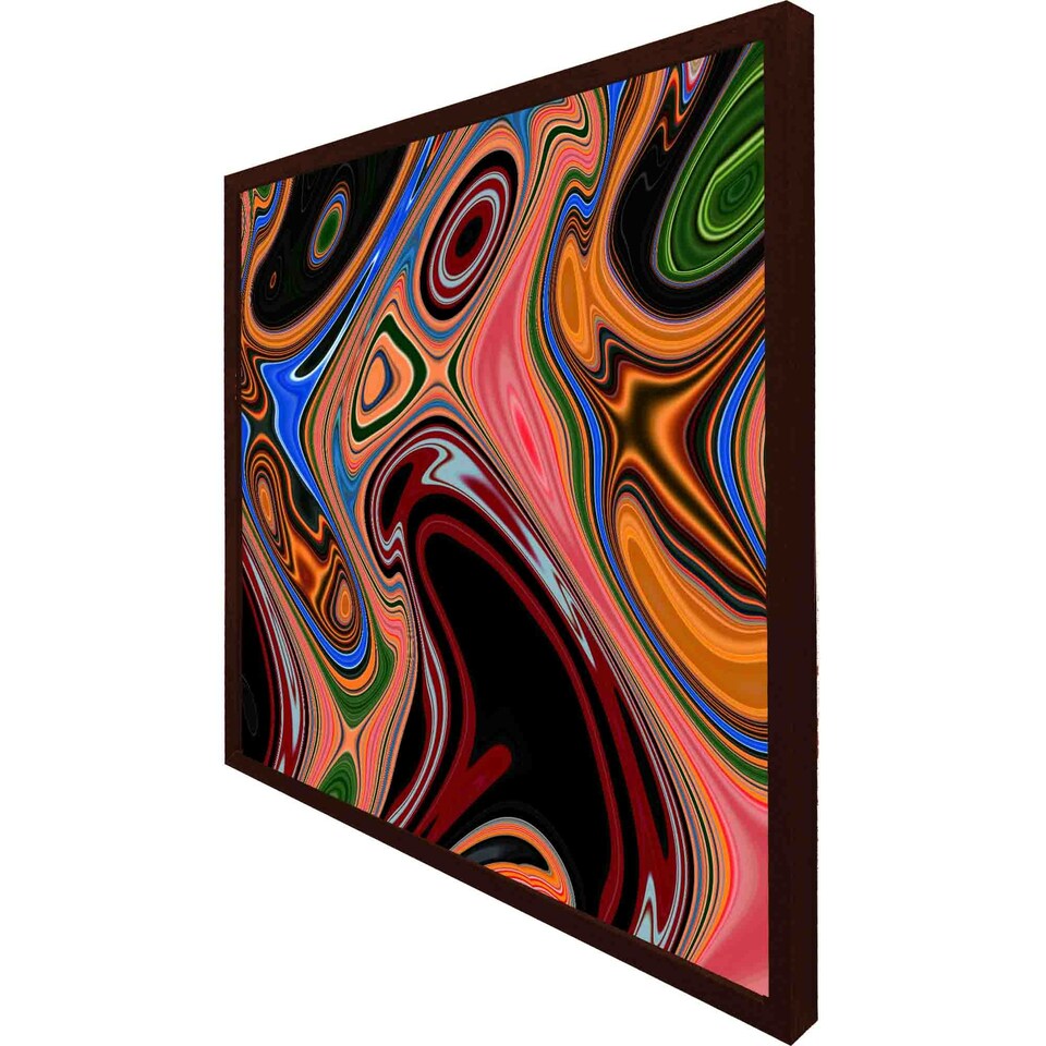 image 1 of Pyschedelic marble pattern (Picutre Frame) Grey | XL