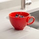 image 3 of Zeal Berry Colander Cup, Melamine Fruit and Berry Strainer, Red