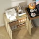 image 9 of Vinsetto Filing Cabinet with Locking Doors & Shelves, 2-Tier Lockable Storage Cabinet with 2 Keys for Home Office, 80W x 40D x 80H cm, Oak