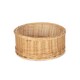 image 1 of Extra Large Round Straight-Sided Wicker Tray | Brown | Brown | Large