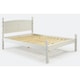 image 3 of Mercers Furniture Corona White 4'6" Double Low End Bed Frame Solid Wood Pine Wooden Bedroom 4ft6 with Mexican Styling