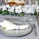 image 5 of Argon Tableware Metallic Napkin Rings - 4.5cm - Silver - Pack of 6 Grey