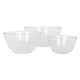 image 1 of Harbour Housewares Glass Mixing Bowl Set - 3 Sizes