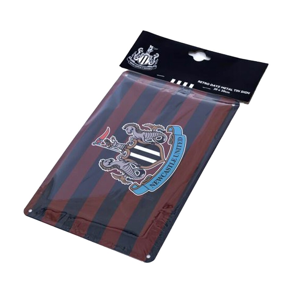 image 1 of Newcastle United FC Retro Dayz Striped Sign | Brown | Brown/Navy | 1