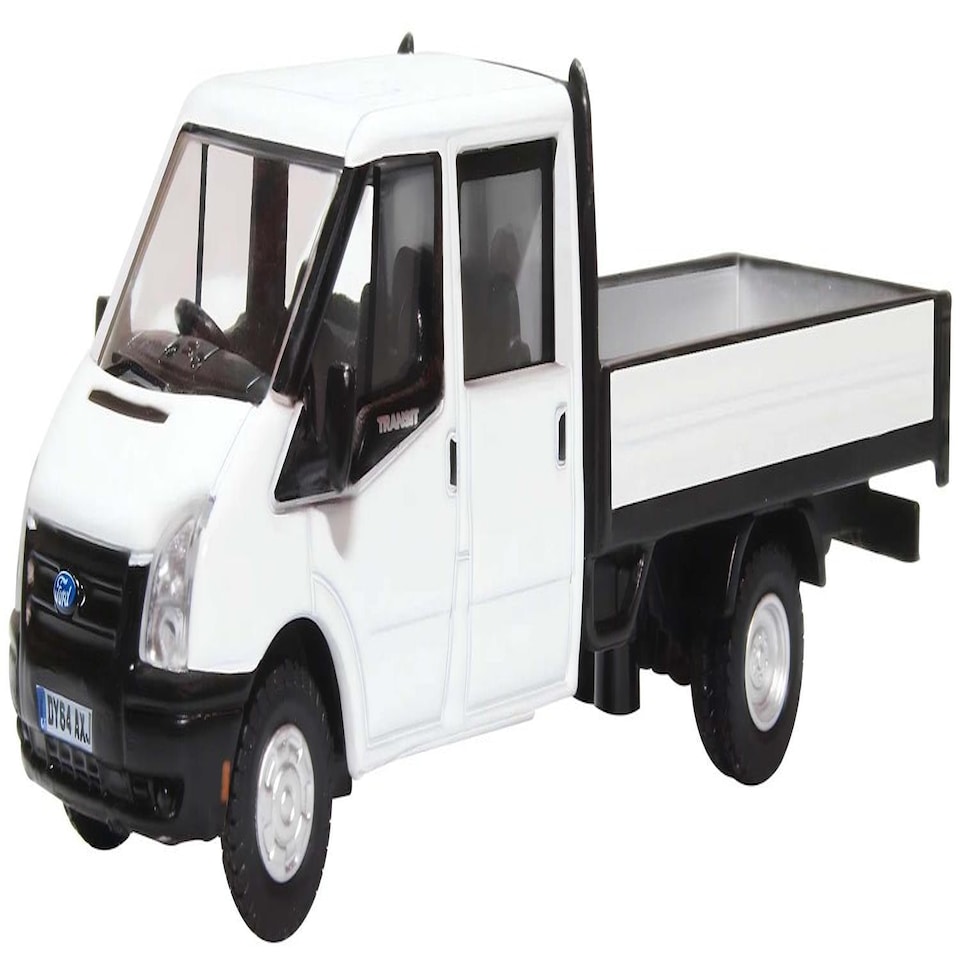 Oxford Diecast Ford Transit Pickup White