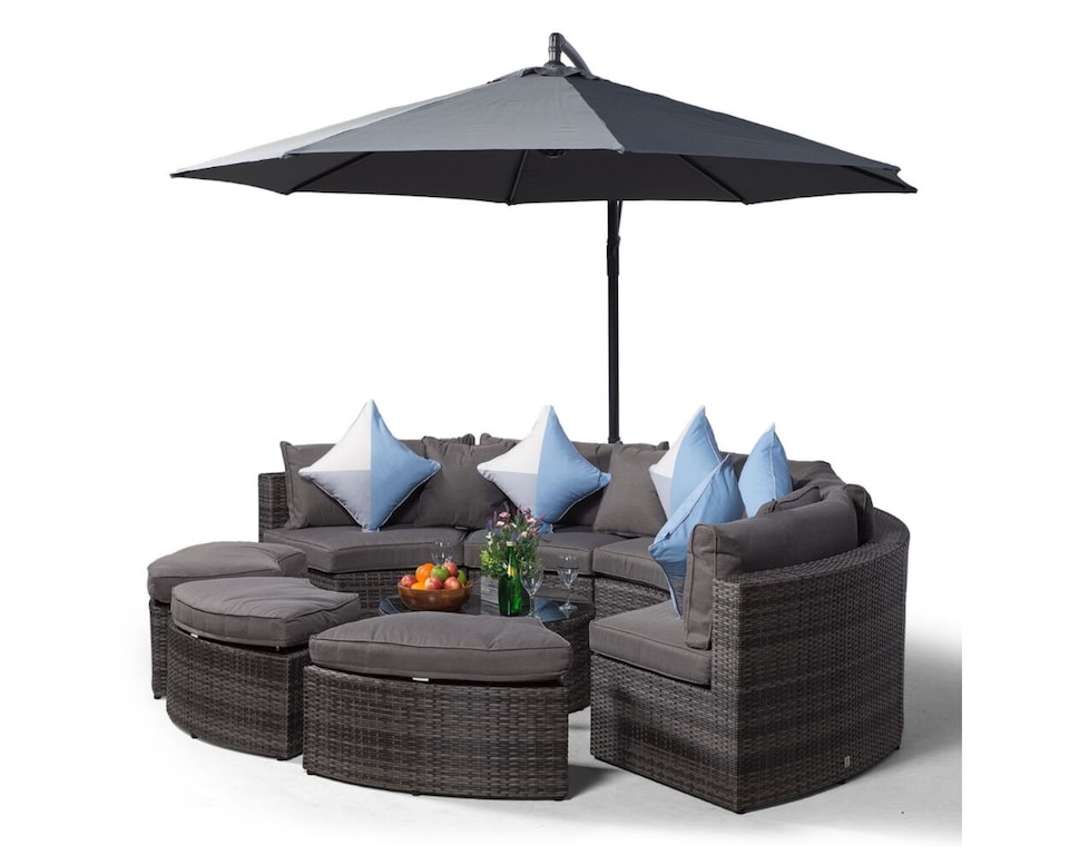 image 1 of Monaco Luxury Large Rattan Garden Sofa Set