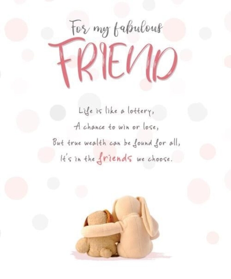 Stuffed with Love, Funny Birthday Card, "For My Fabulous Friend" Happy Birthday Card for Her, Generic Birthday Card