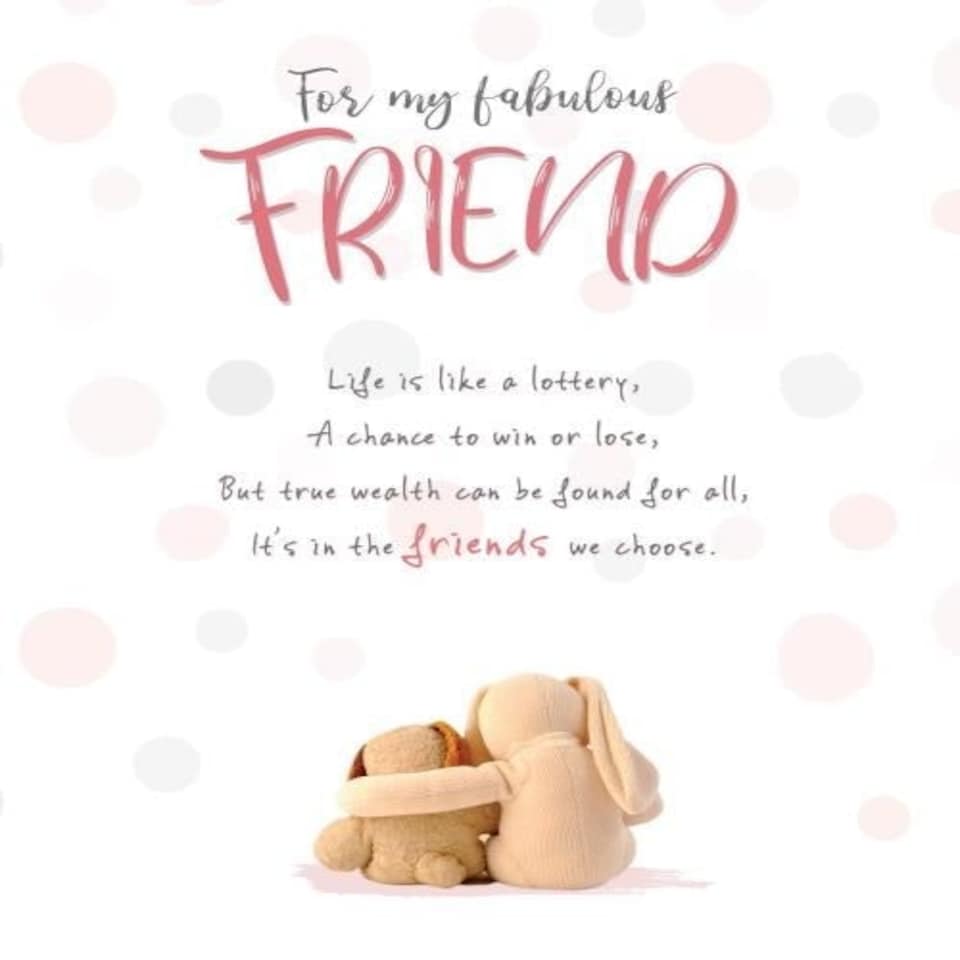 Stuffed with Love, Funny Birthday Card, "For My Fabulous Friend" Happy Birthday Card for Her, Generic Birthday Card