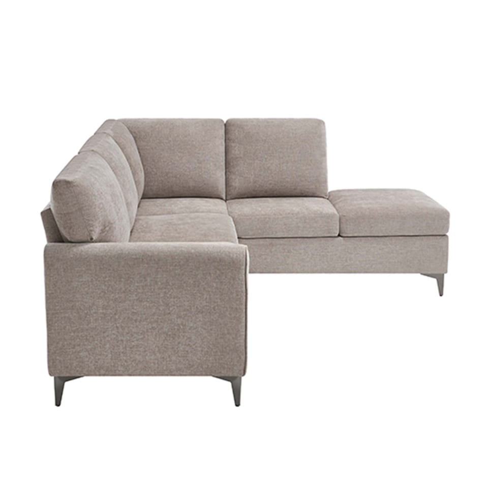 image 1 of Roma 4 Seater Fabric Corner Sofa | Brown | Sand