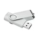 image 3 of MidOcean Techmate Rabs Recycled ABS Plastic USB Flash Drive - White - One Size