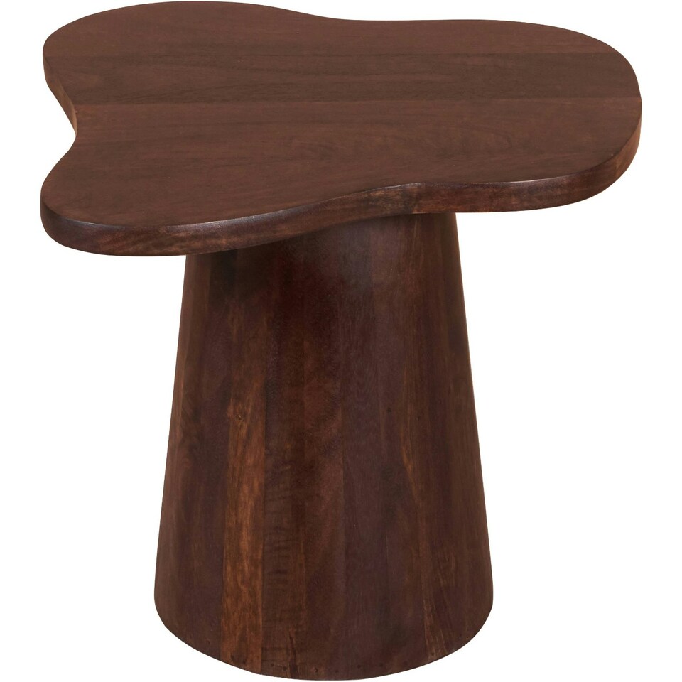 image 1 of Nolan Solid Wood Side Table Brown