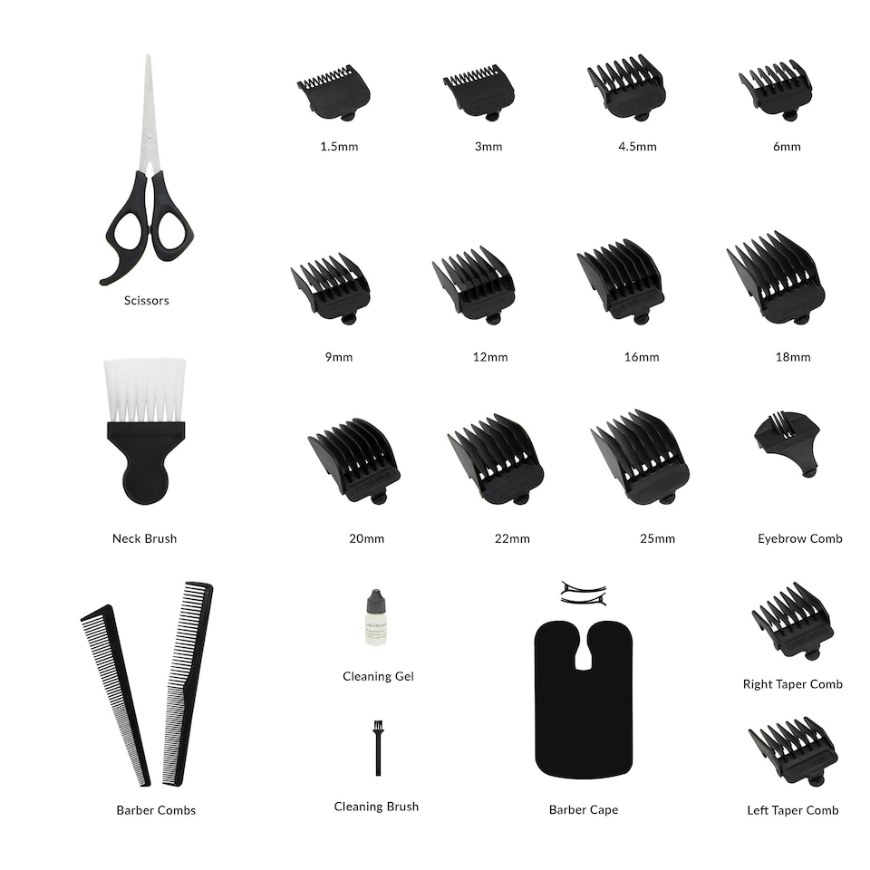 image 1 of Bauer Professional Hair Clipper and Grooming Kit for Men