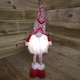 image 3 of 66cm Tall Christmas Gnome Gonk Nordic Decoration Red Patterned Hat Standing