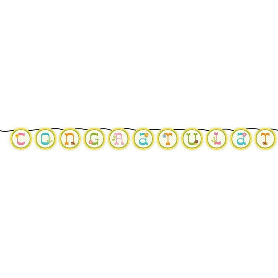 Creative Converting Happi Tree Congratulations Banner - Multicoloured - One Size