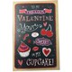 image 1 of To My Fabulous Valentine Day Black & Red Open Greeting Card