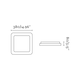 image 2 of Iris LED Large Bathroom Flush Ceiling Light White, Grey