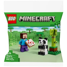 LEGO Minecraft Steve and Baby Panda Building Set 30672