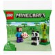 image 1 of LEGO Minecraft Steve and Baby Panda Building Set 30672