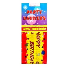 16 Today Happy Birthday Banner - Multicoloured - One Size