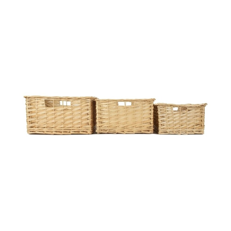 image 1 of Wicker Medium Kitchen Storage Basket | Brown | Brown