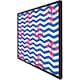 image 1 of Anchors on zig zag stripes (Picture Frame) Brown | M
