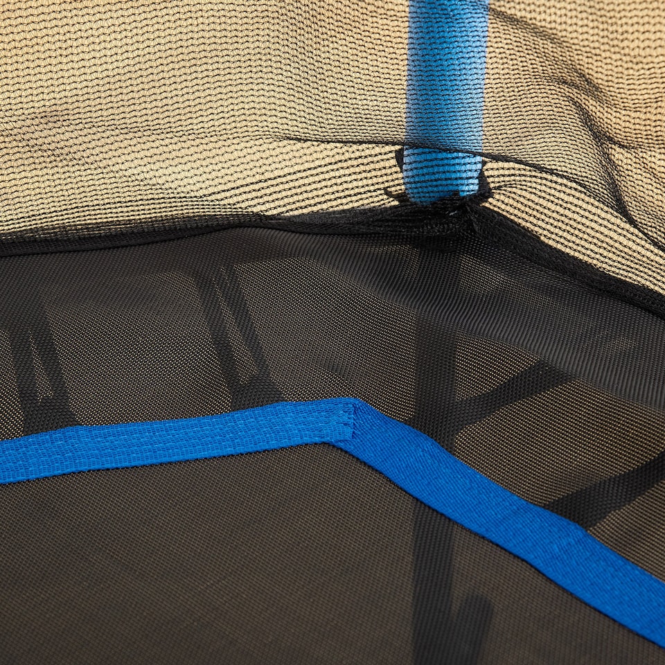 image 1 of HOMCOM 5.4FT Kids Trampoline with Enclosure Indoor Outdoor | Blue | Blue