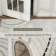 image 8 of HOMCOM Swirl Pattern Washable Rug, Allergy-Friendly Floor Carpet, Cream Cream