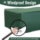 image 3 of Outsunny UV Rain Protective Cover For Garden Patio Wicker Rattan Green | 210 x140 x80 cm