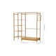 image 2 of Living and Home Wooden Clothes Rack with Hooks and Drawer | Multi | Not provided