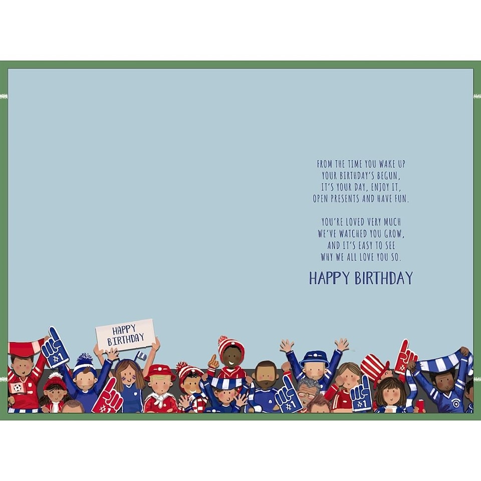 image 1 of Football Theme Son Birthday Card